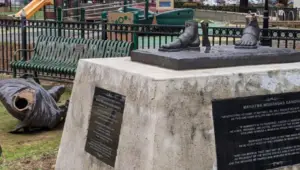 Gandhi Statue Toppled