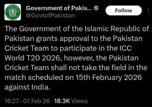 Pak Vs India Match Boycott