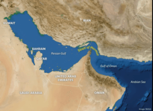 Strait of Hormuz map